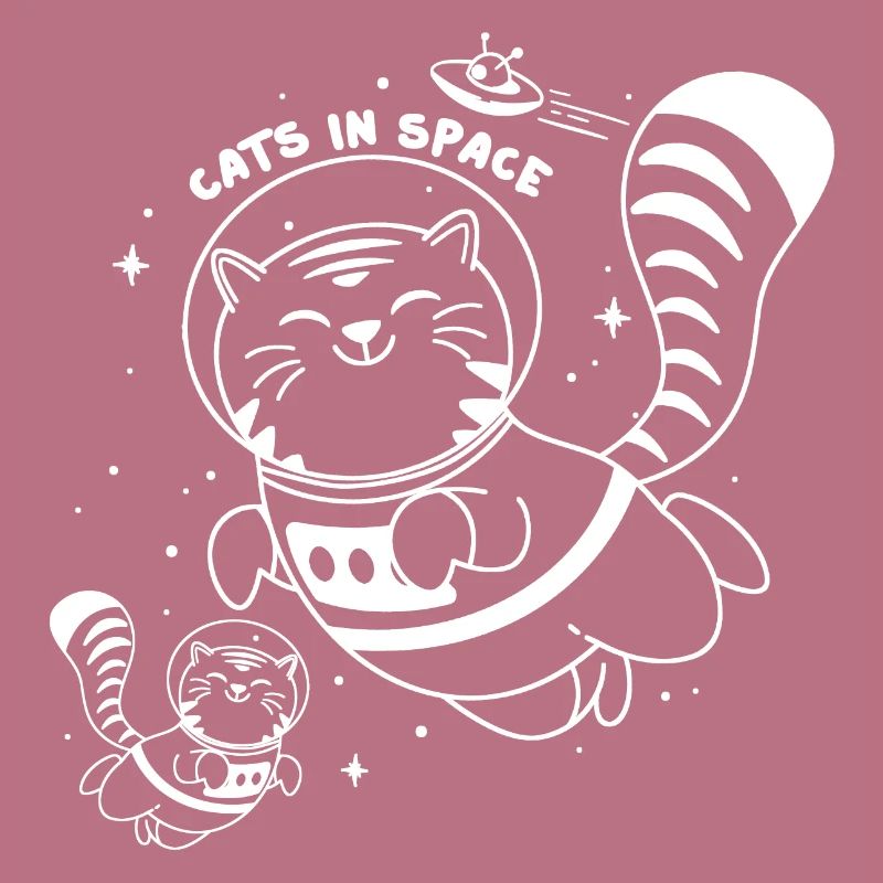 Chats dans l’espace - Chat Astronaute Mignon Funny Print