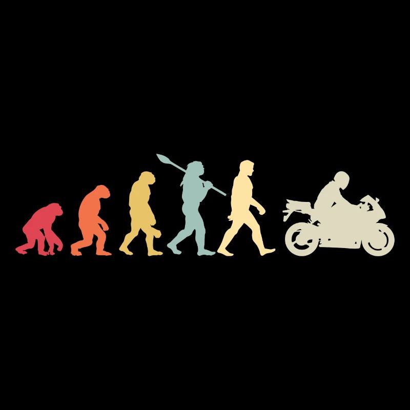 Motorcycle Evolution Vintage Superbike Biker