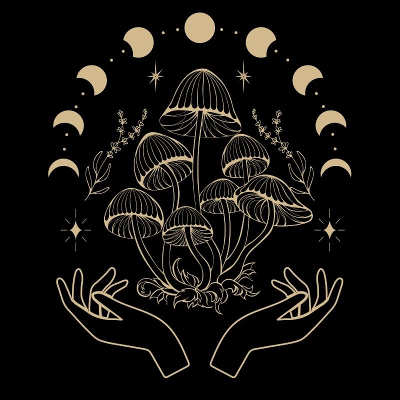 Champignons Boho & Minimalisme Goblincore Esthétique