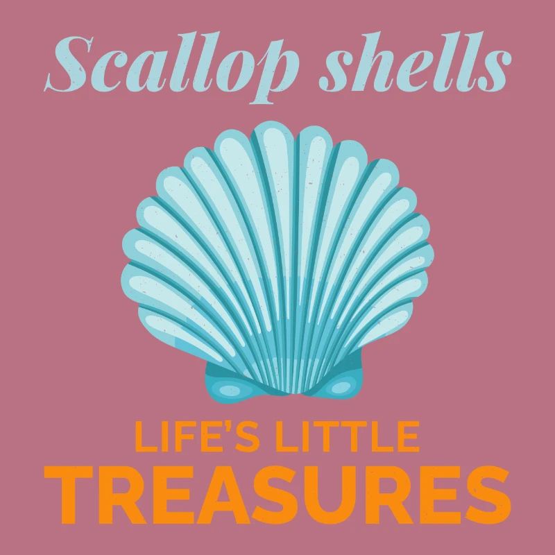 Scallop Seashells Collector Beachcomber Shellfish