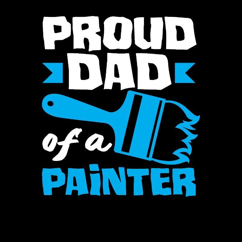 Stolzer Papa Eines Malers Perfekt
