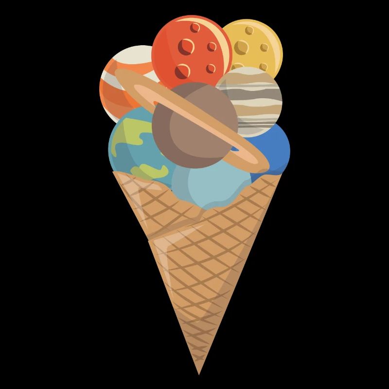 Eis Eiscreme Weltraum Planeten