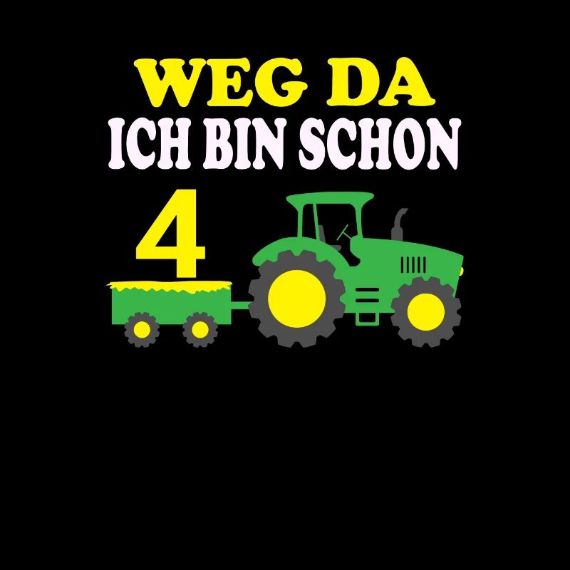 Kinder 4 Geburtstag Traktor Trecker Jahre Geschenk