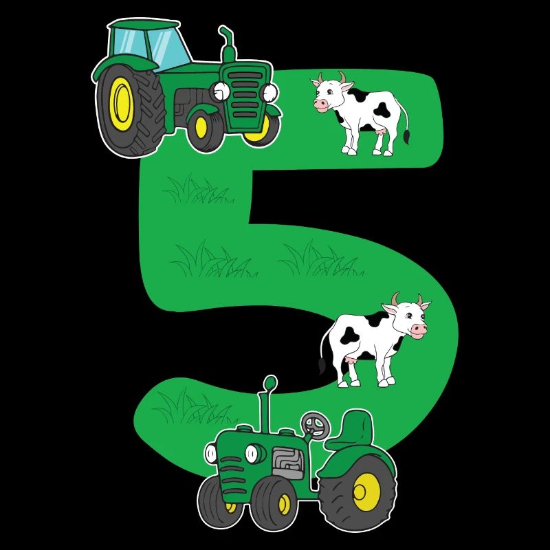 Geburtstagsshirt 5 Jahre Traktor 5. Geburtstag