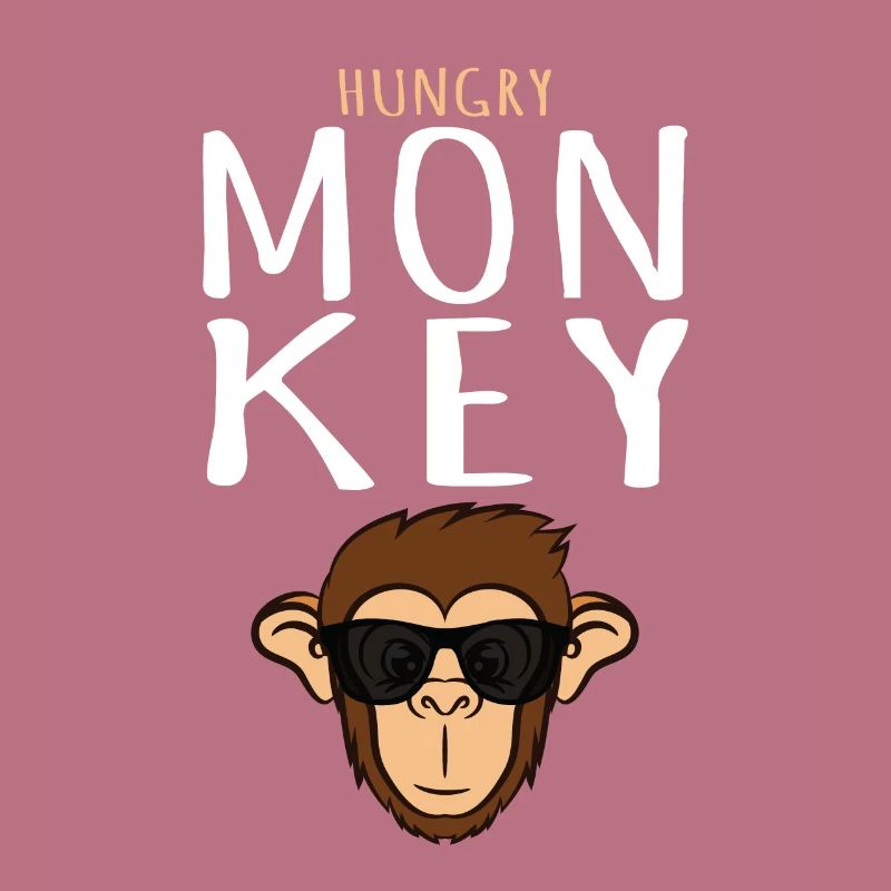 Monkey T Shirt - Monkey Head With Sunglass Monkey