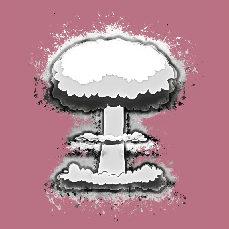 Explosion nuklear hell glühend