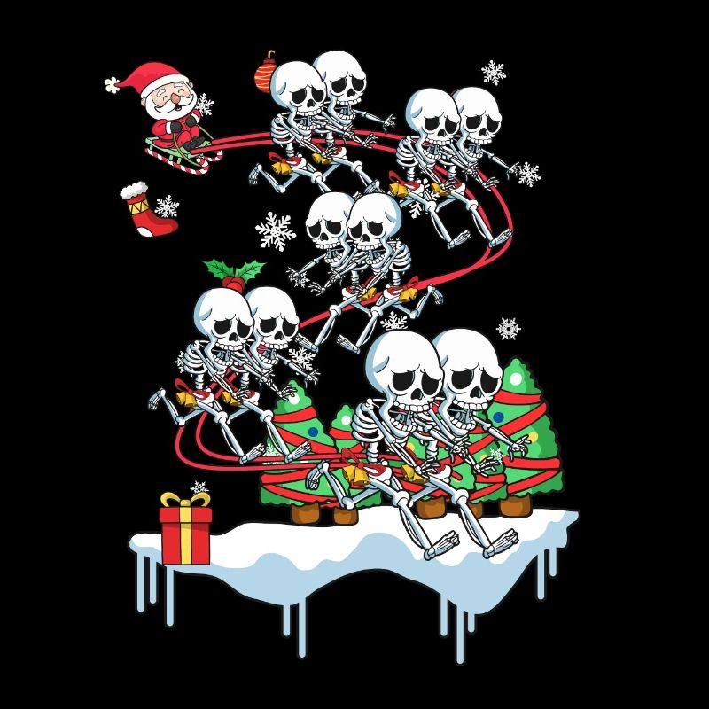 Skeleton Skull Skull Christmas Gift