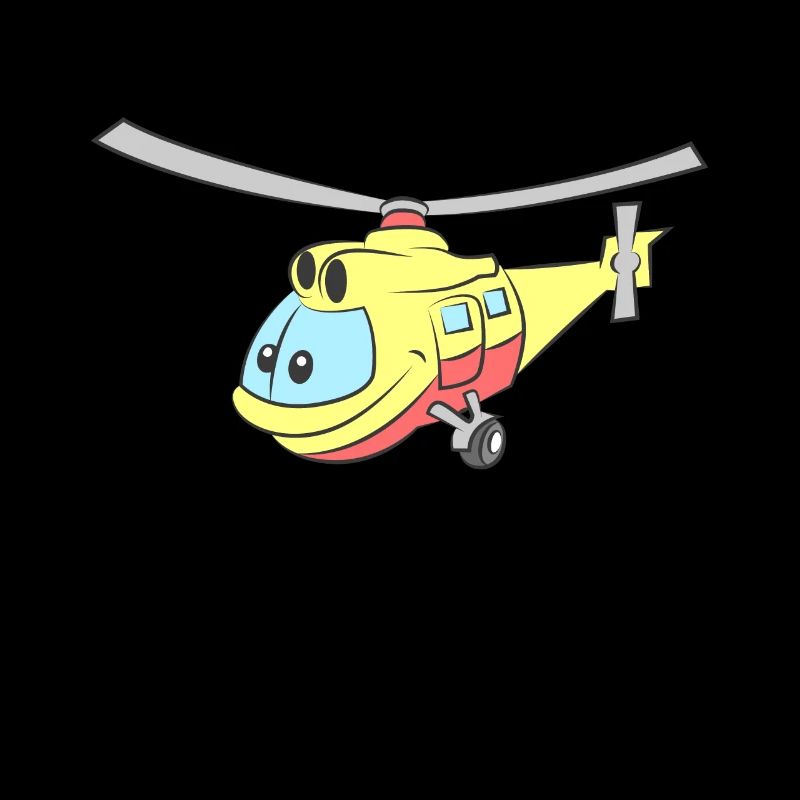 Helicopter with face