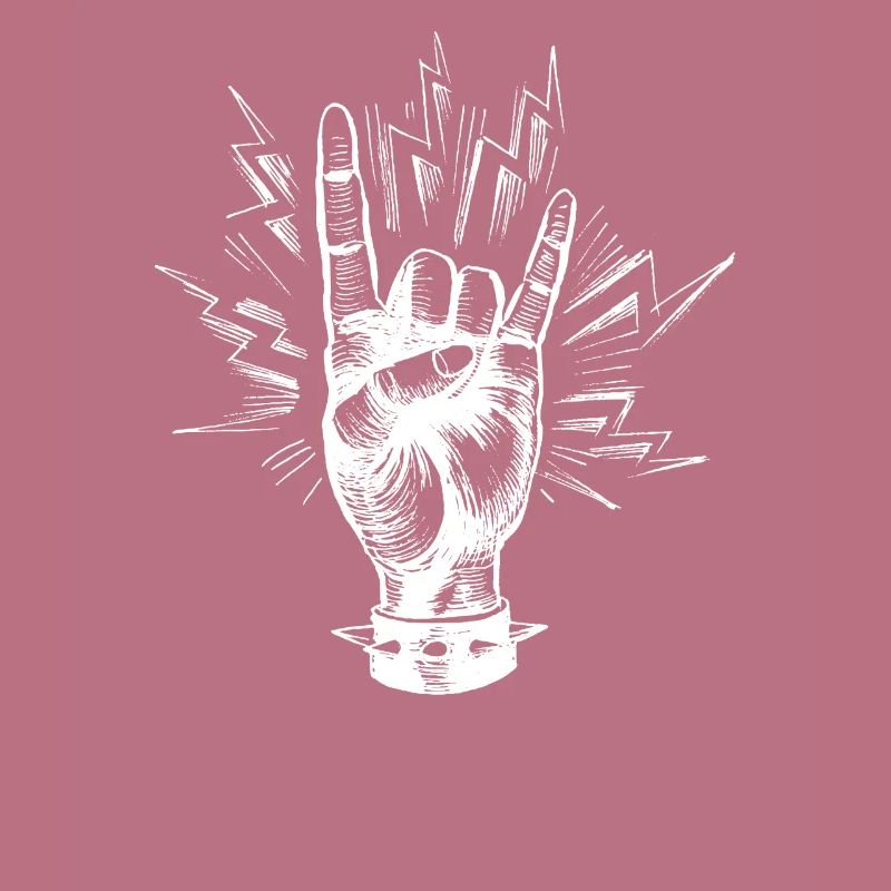 DEVIL ROCK GESTURE I Mano cornuta Tshirt
