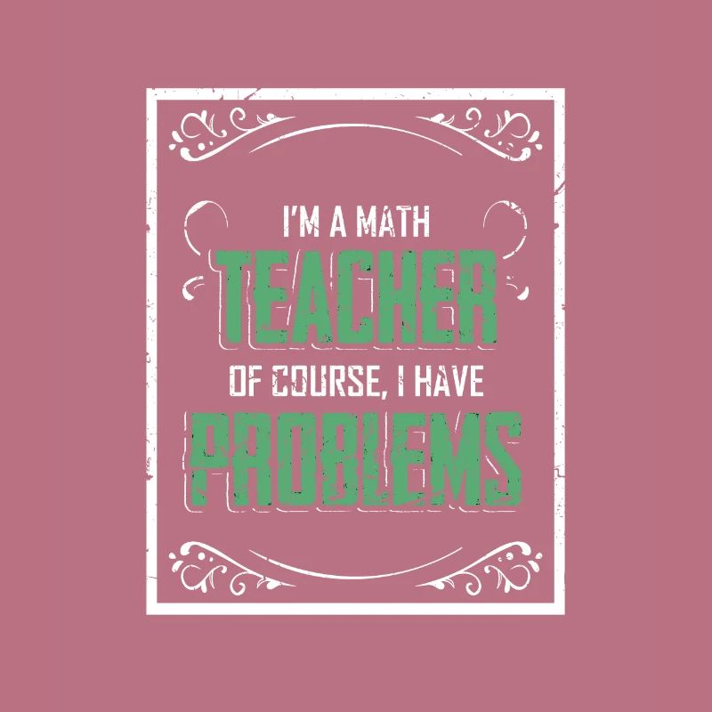 Mathelehrer Problem Texturiertes Geschenk