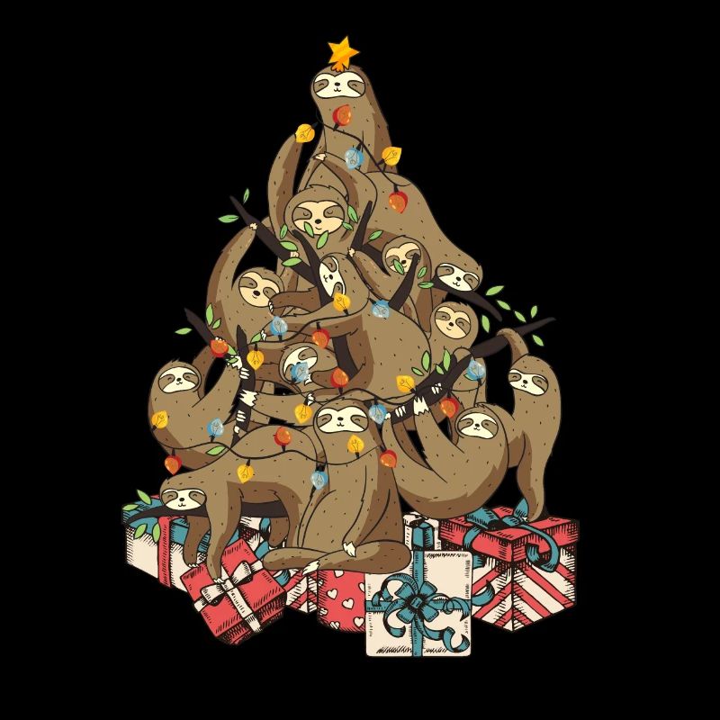 Sloth Sloth Christmas Christmas tree