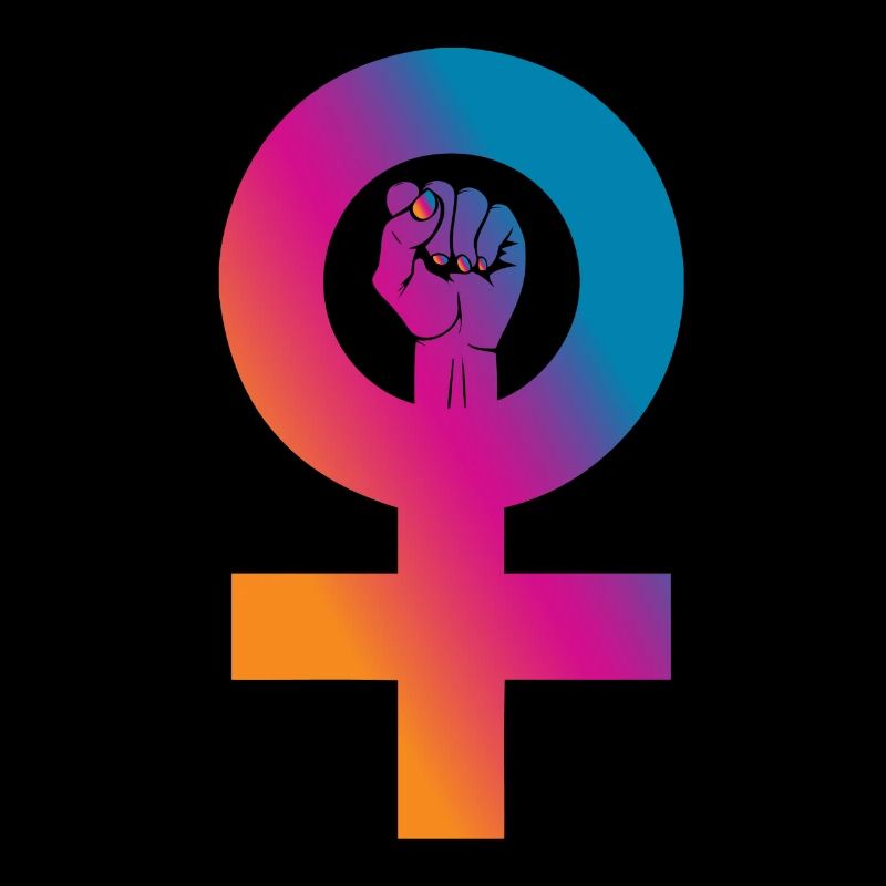 Poing de puissance féminine