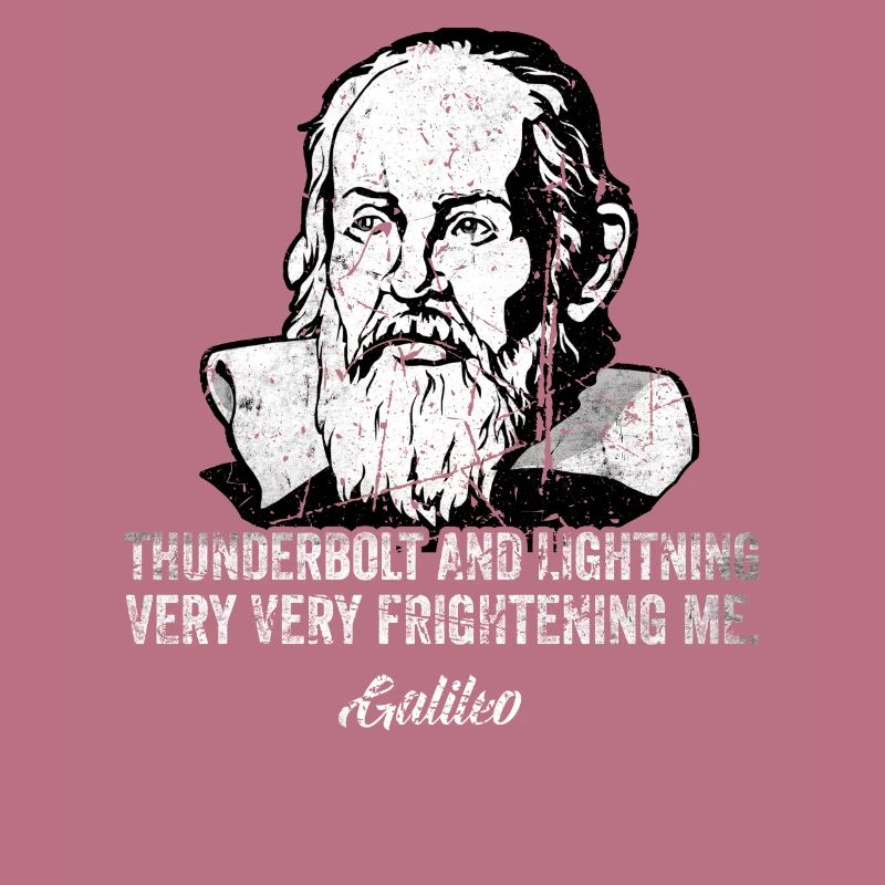 Thunderbolt lightning Galileo Philosopher Physics