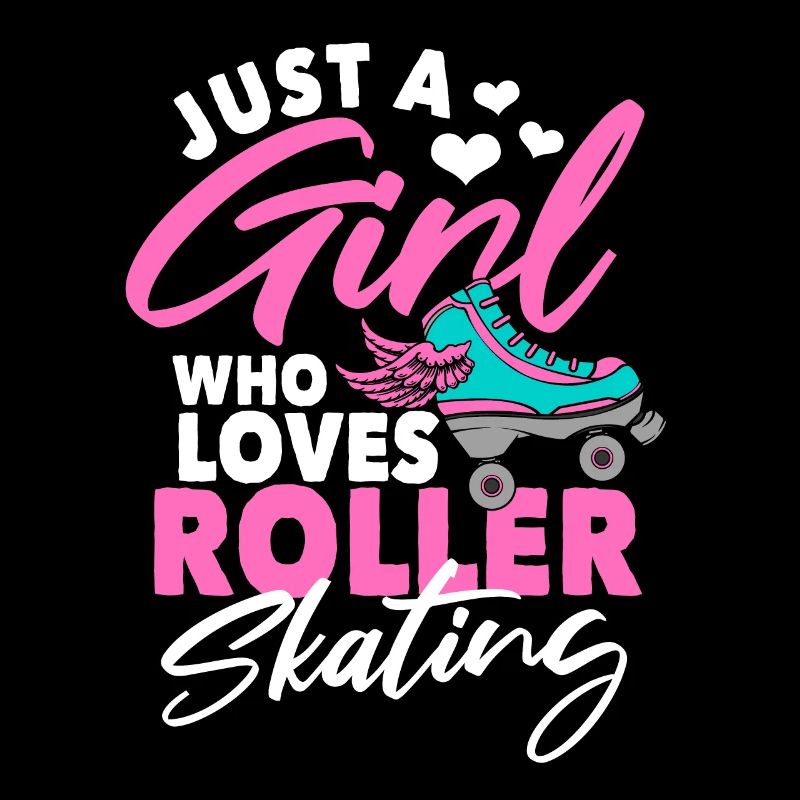 Roller Skating, Rollschuh Motiv, Mädchen, Kinder