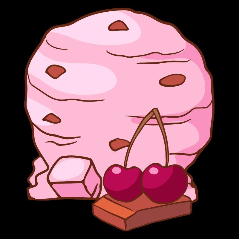 Kirsch Eis Speiseeis Eiskrem Eiscreme Kugeleis