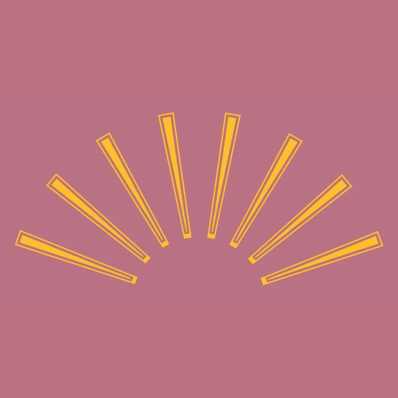 rayons de soleil rétro