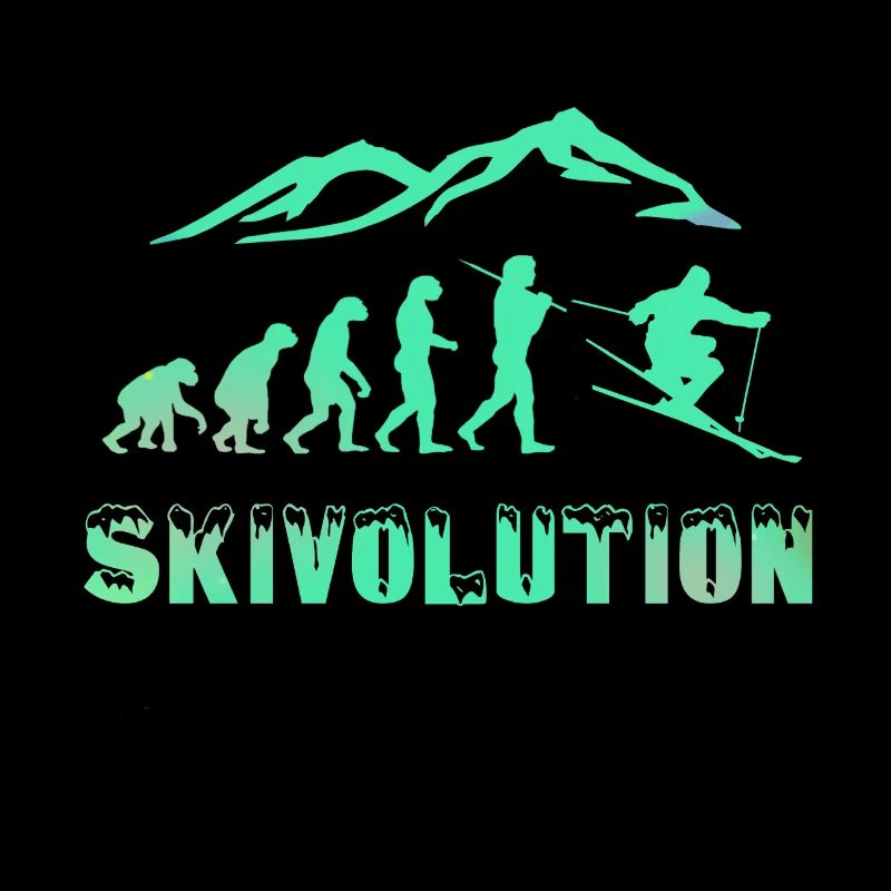 Ski Evolution Skifahrer Schnee Winter