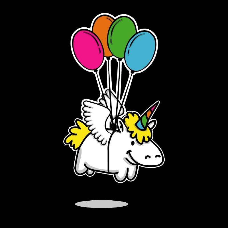 Unicornio con globos