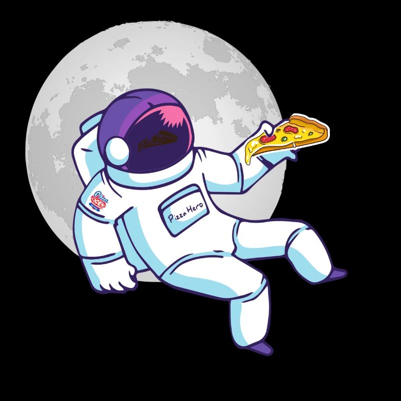 Pizza astronaut