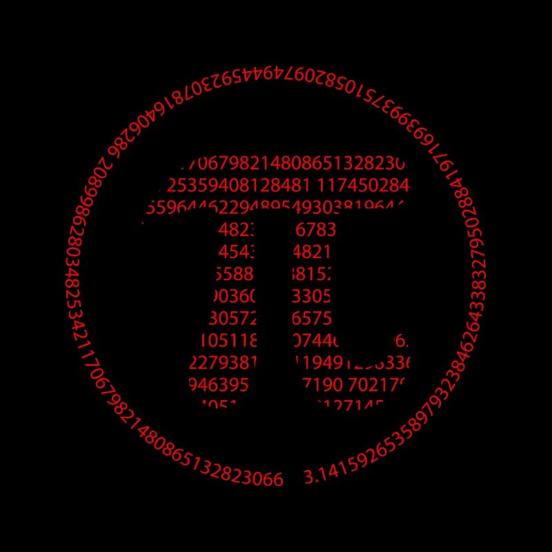 Pi - Pi Day - rouge