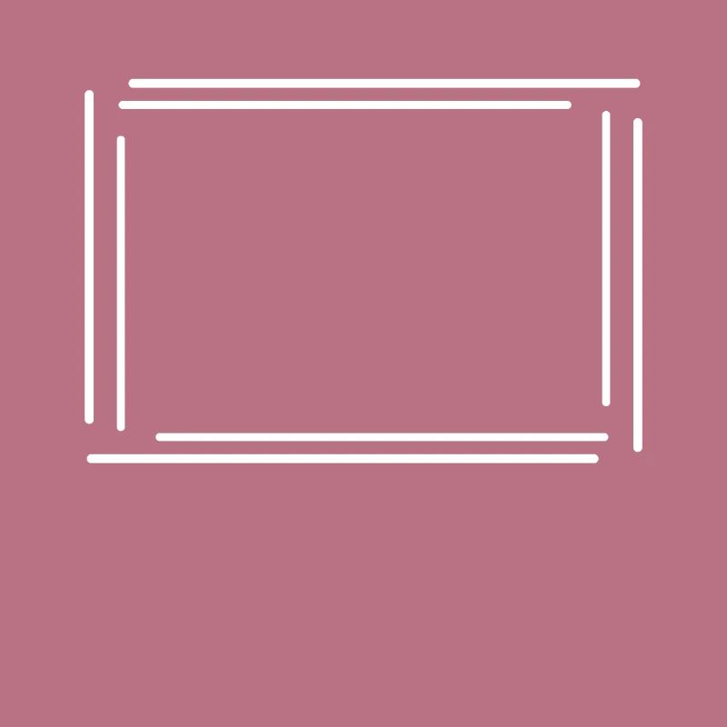 Rectangular frame with white lines