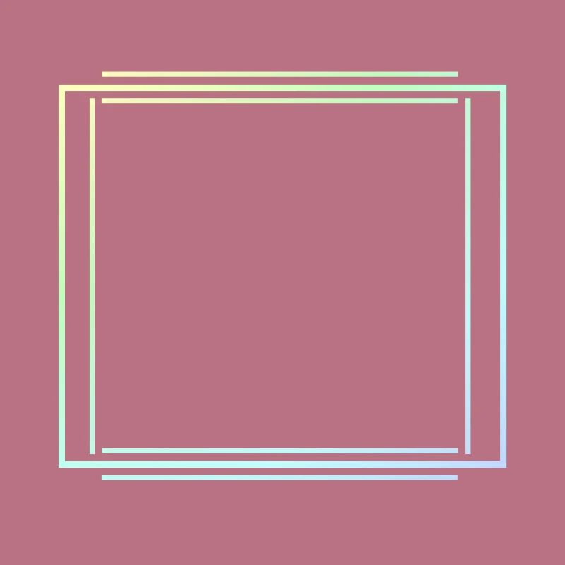 Colorful Lines Square Frame Decoration