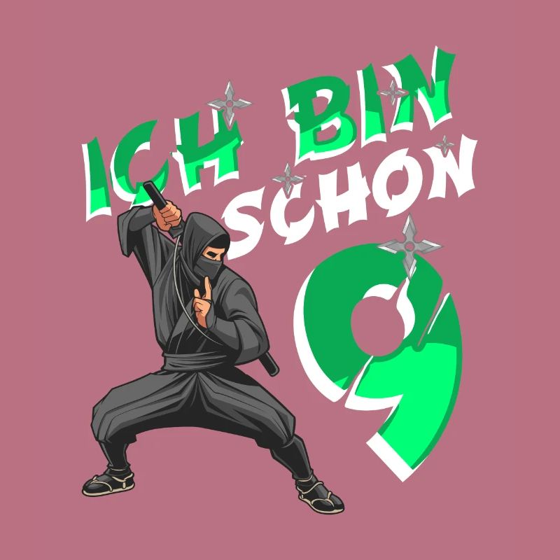 Kostüm Ninja 9. Geburtstag Junge