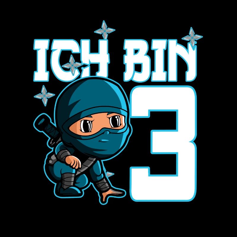Kostüm Ninja 3. Geburtstag Junge