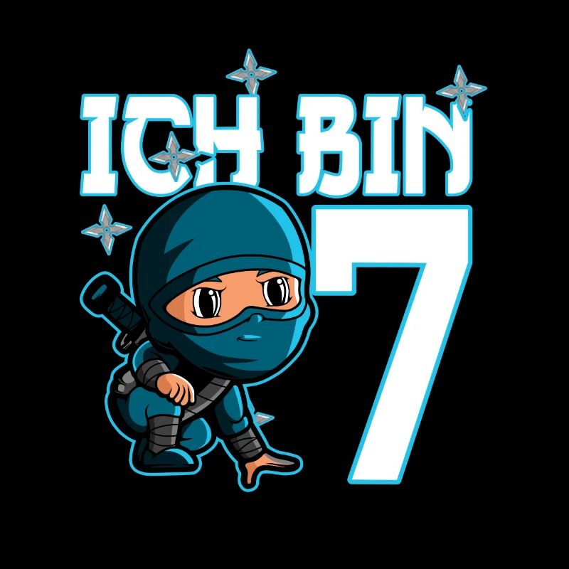 Kostüm Ninja 7. Geburtstag Junge