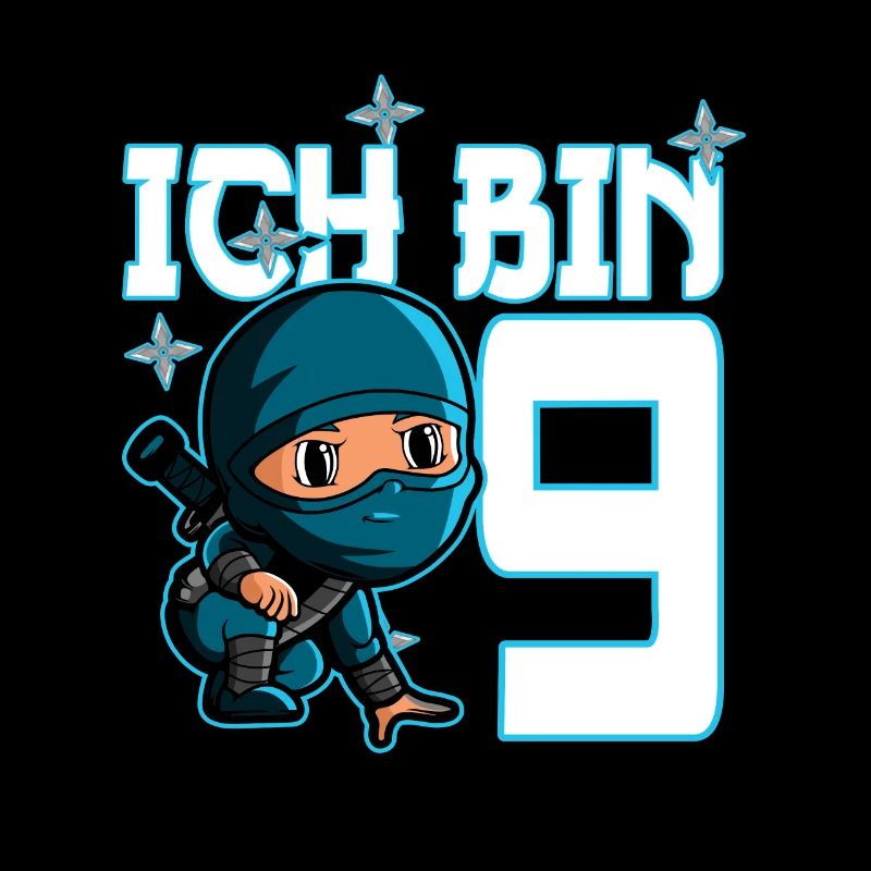Kostüm Ninja 9. Geburtstag Junge