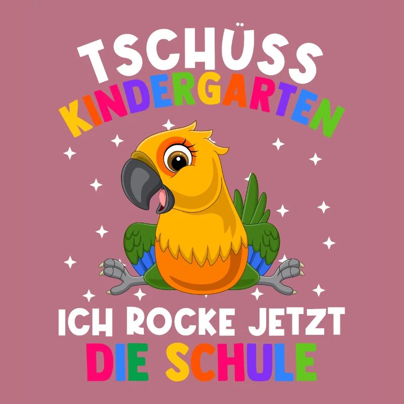 Bye Kindergarten Einschulung Schulkind Papagei