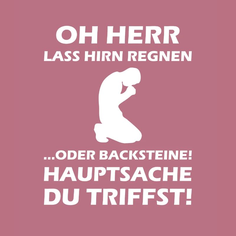 Oh Herr, lass Hirn regnen oder Backsteine