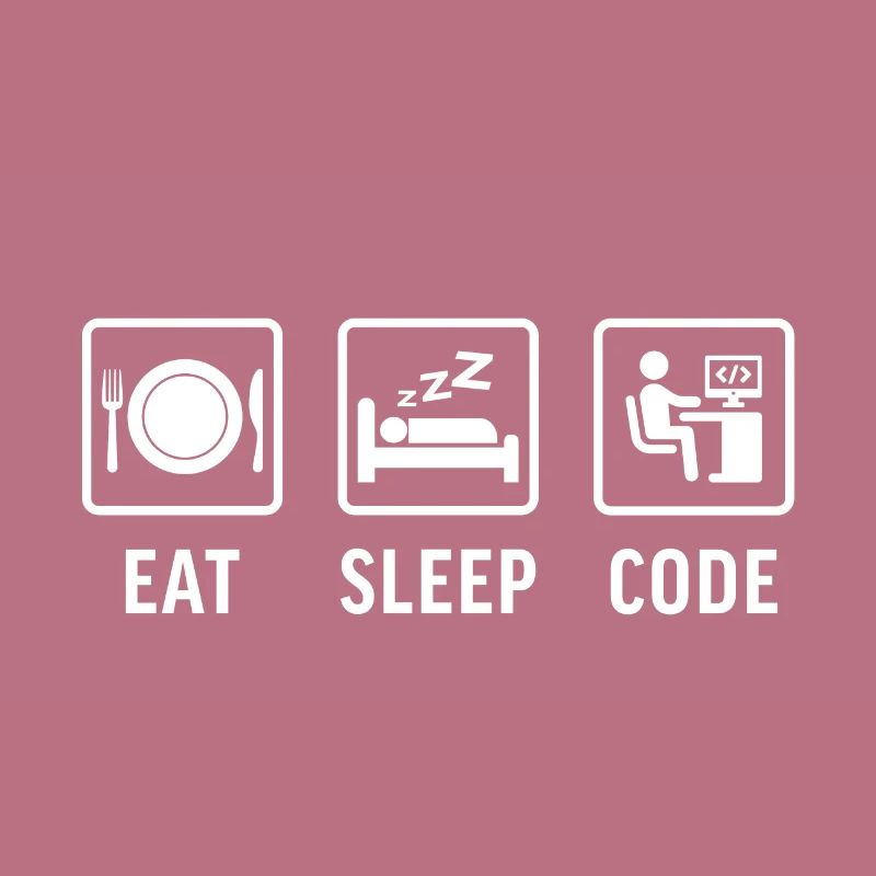 Programmation de t-shirts Eat sleep Code
