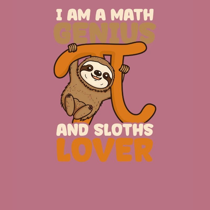 Pi Day Math Genius And Maths Lover Sloth