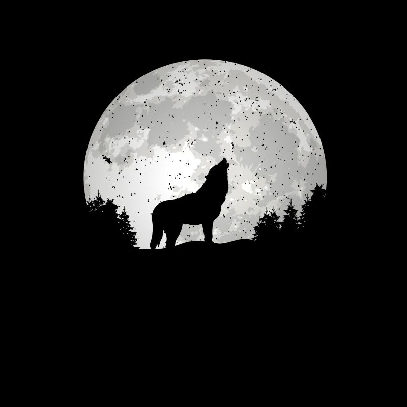 Wolf Conservation Predators Nature Full Moon Forest