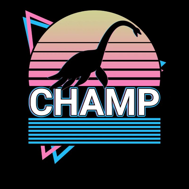 Champ Cryptid Cryptozoology Retro