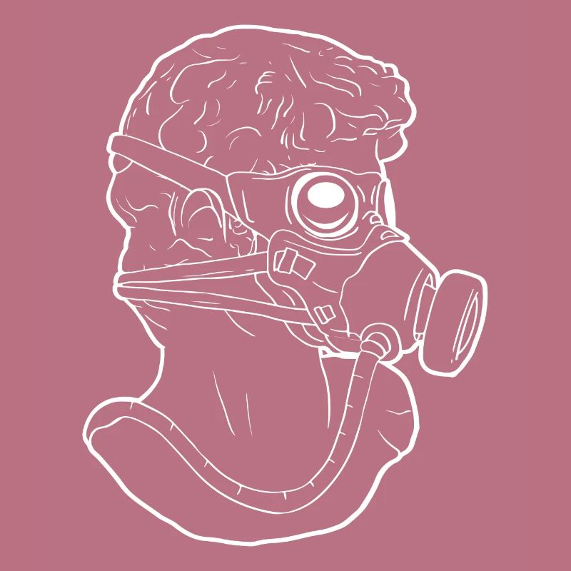 Zombiecore Aesthetic David Head Statue Mask