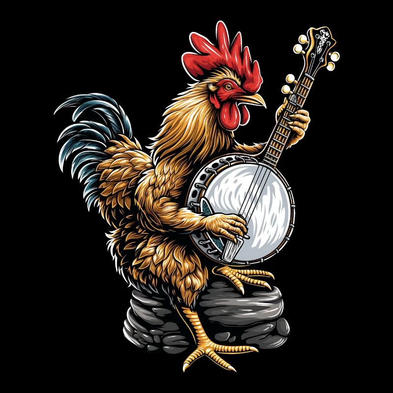 Chicken Farmer Bluegrass Banjo Player