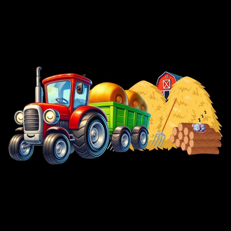 Traktor Heuernte - Kleine Pause
