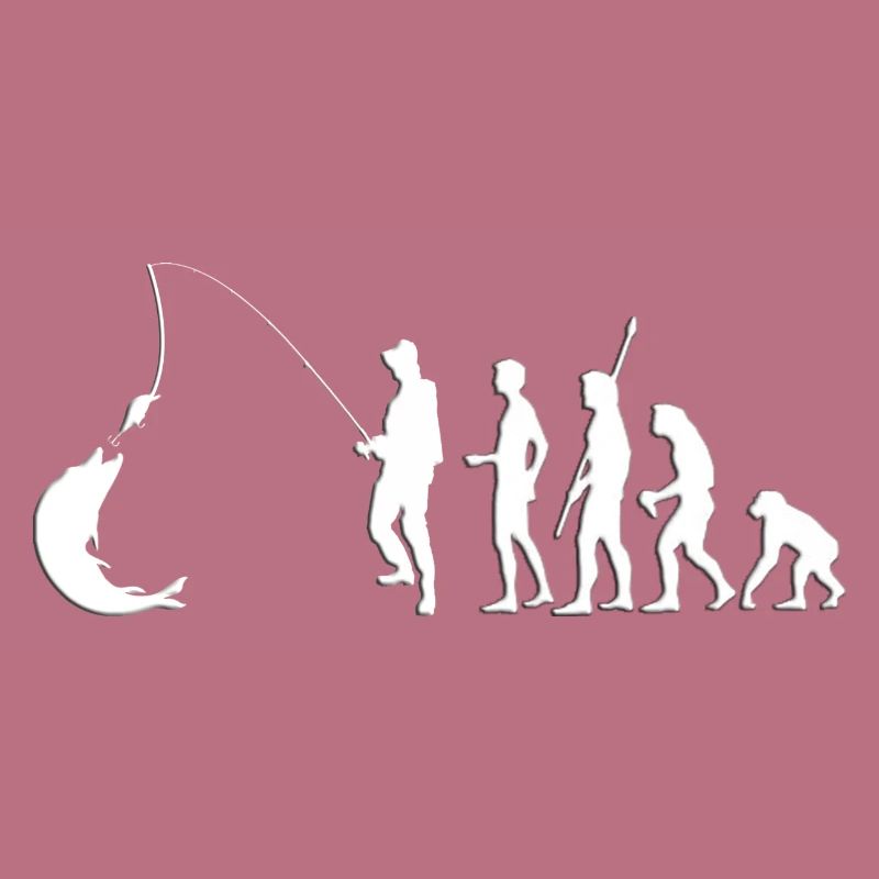 Fishing Evolution from monkey to angler