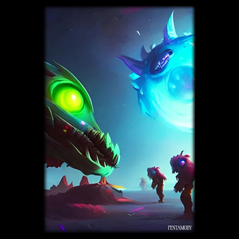 Alien Dragon Space Galaxy Univers Planète