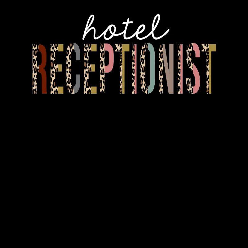 Hotel Receptionist Leopard Print Funny Gift