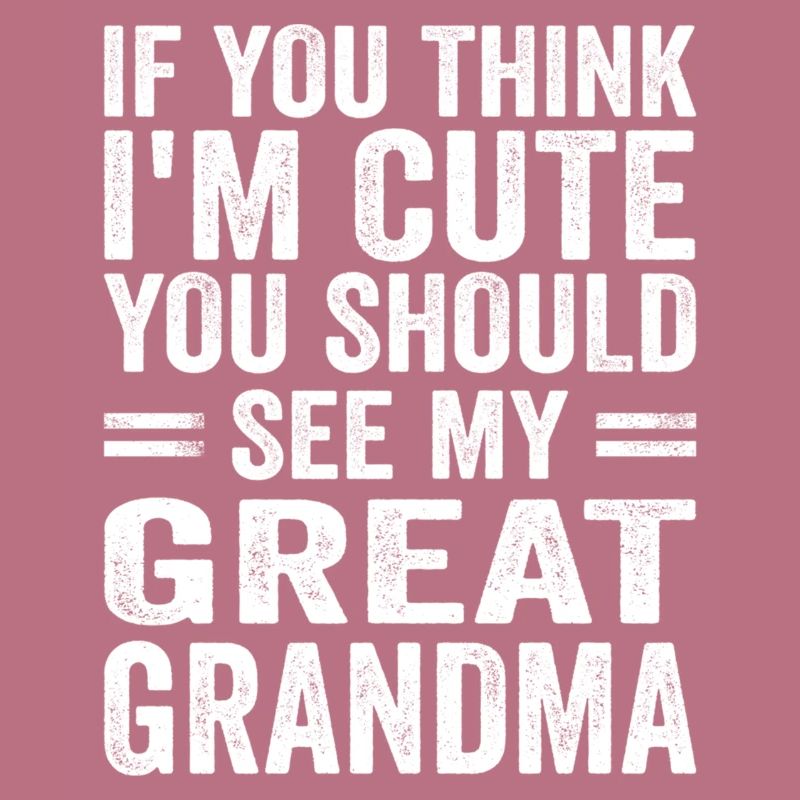 Si vous pensez que je suis mignon, vous devriez voir ma grand-mère