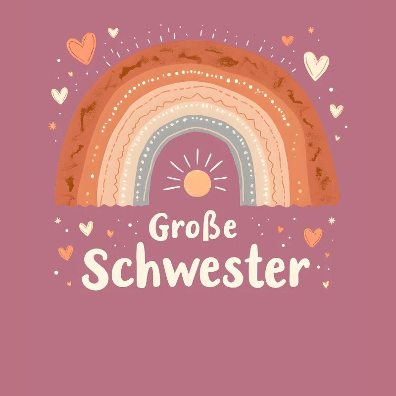 Große Schwester Regenbogen Boho