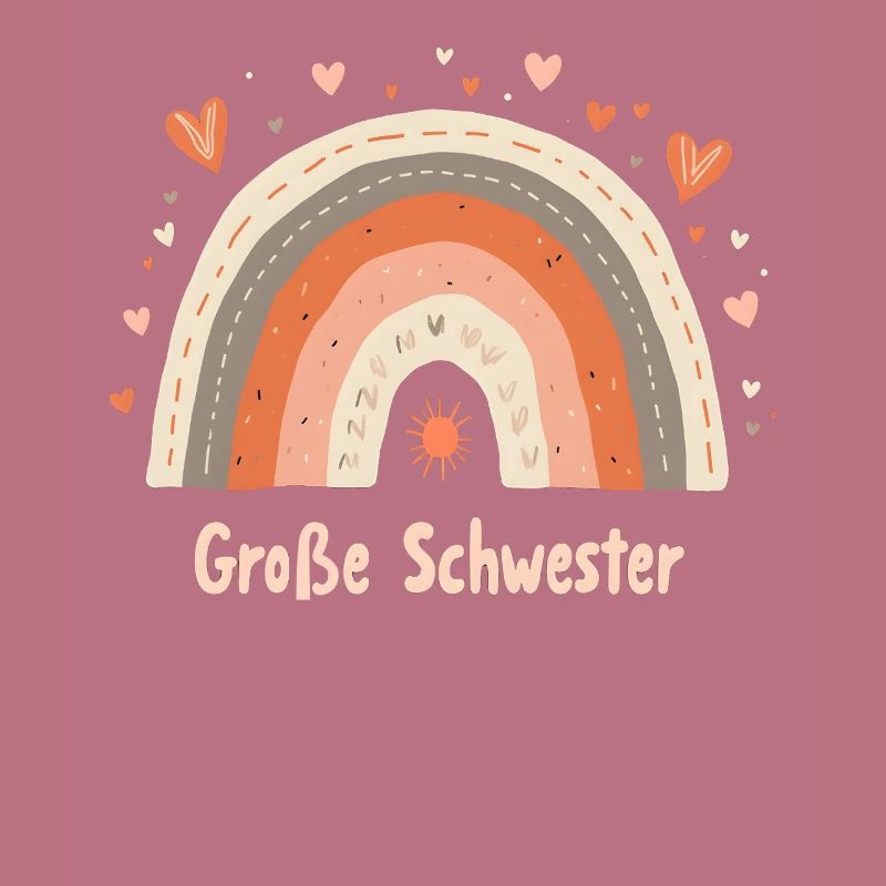 Große Schwester Regenbogen Boho