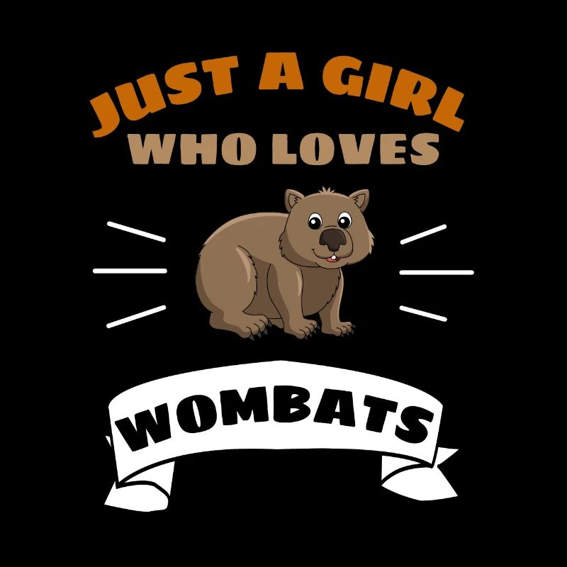 Nur ein Mädchen das Wombats liebt Zoo Tier Wombat