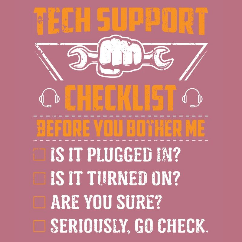 Technik Support Checkliste Computer IT Informatik