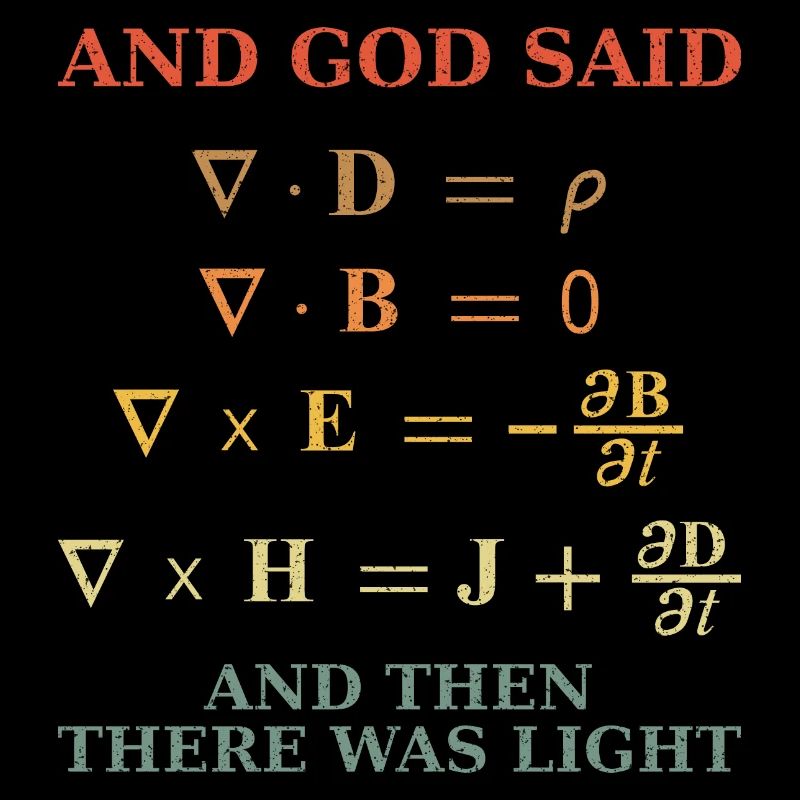Maxwell Equation Vintage Retro