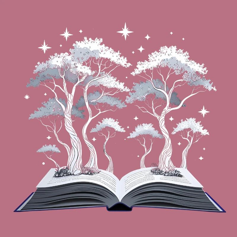 Magic Forest – Buch mit Bäumen
