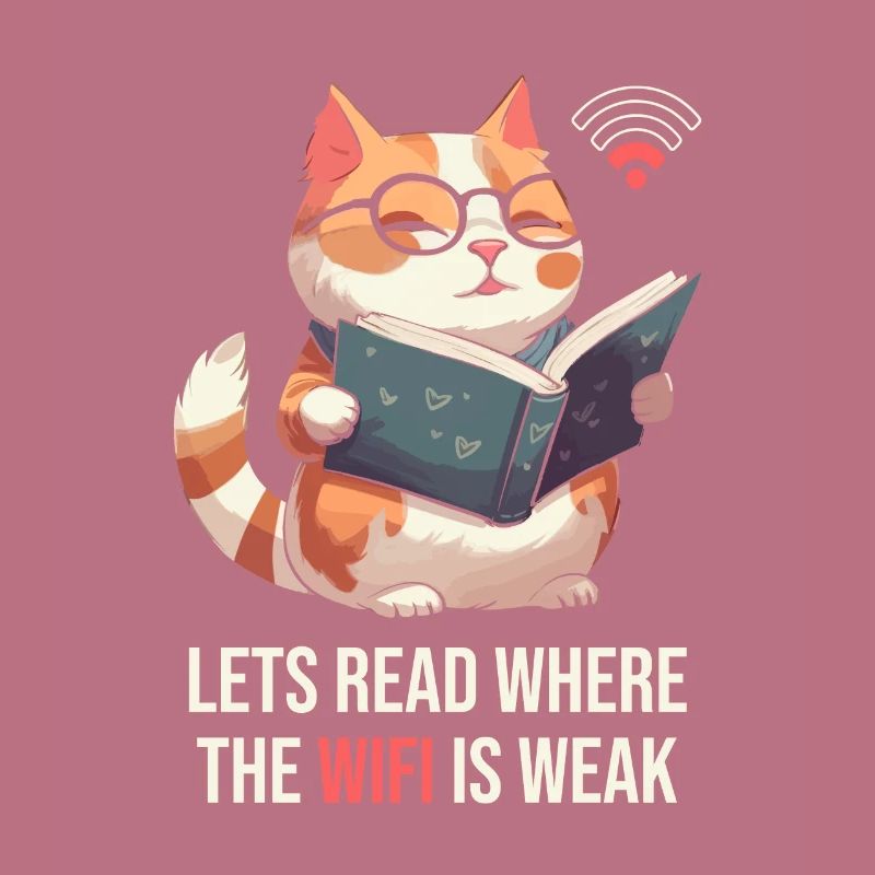 Buch Leseratte Bücherwurm Katze Buchfee